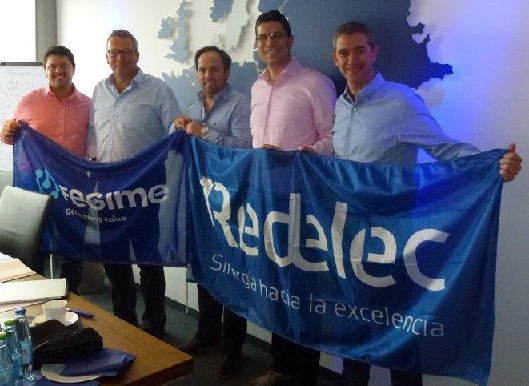 Members of the Board of Directors of Redelec visiting FEGIME Head Office